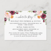 バ素朴ルエレガントグンディ赤面結婚フローラズホテル エンクロージャーカード (正面)