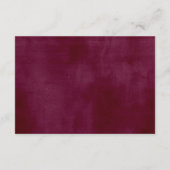 バ素朴ルエレガントグンディ赤面結婚フローラズホテル エンクロージャーカード (裏面)