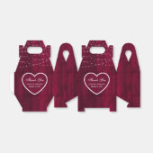 バ素朴ルガンディ結婚ウッド フェイバーボックス (折り畳みなし)