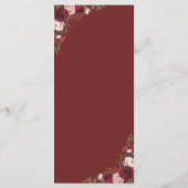 バ素朴ルガンディ・マルサラ赤面結婚のメニュー メニュー (裏面)