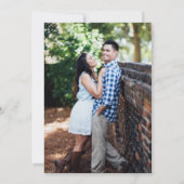 バ素朴ルガンディBarn Woodフォトコラージュ結婚ズ 招待状 (裏面)