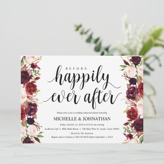 バ素朴ルガン結婚ディのリハーサル招待状 招待状 (スタンド正面)