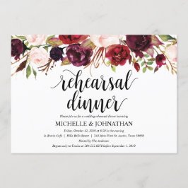 バ素朴ルガン結婚ディのリハーサル招待状 招待状