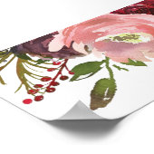 バ素朴ルグンディフローラ結婚の8表グラフ ポスター (角)