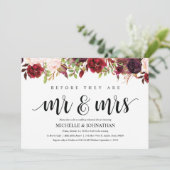 バ素朴ルグンディ結婚のリハーサルディナー招待状 招待状 (スタンド正面)