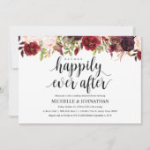 バ素朴ルグンディ結婚のリハーサルディナー招待状 招待状 (正面)