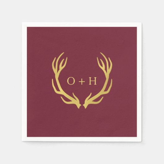 バ素朴ルグンディ結婚マルサラ紙ナプキン スタンダードカクテルナプキン (正面)