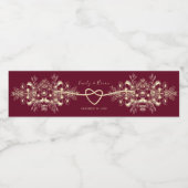 バ素朴ルグンディ結婚レッド ペットボトルラベル (シングルラベル)