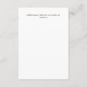 バ素朴ルモダングンディピーチフローラ秋の結婚式 エンクロージャーカード (裏面)