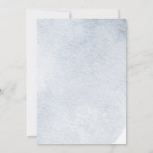 バ素朴ルーンエレファントボーイブルーベビーシャワー 招待状 (裏面)