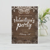 バ素朴レンタインデーパーティの招待状 招待状 (スタンド正面)