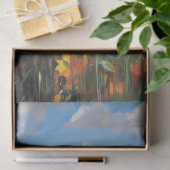 バ素朴ンとヒマワリ絵を描ーのデコペ 薄葉紙 (ギフト)