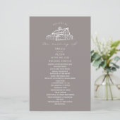 バ素朴ンアメジストグレーファーム結婚式 プログラム (スタンド正面)