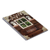 バ素朴ンウィンドウツリー&メイソンジャカントリーカスタム ノートブック (右側)