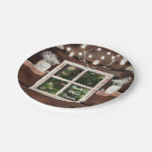 バ素朴ンウィンドウツリー&メイソンジャー結婚ズ ペーパープレート (アングル)