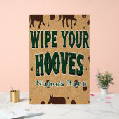 バ素朴ンウェルカムマットと名前をカスタムする アクリルサイン (ウェディング)