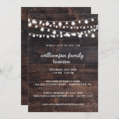 バ素朴ンウッドとストリングライトファミリー懇親会 招待状 (正面/裏面)