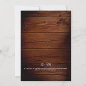 バ素朴ンウッドとストリングラ結婚イト 招待状 (裏面)