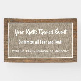 バ素朴ンウッドとバーラップカスタムイベント 横断幕