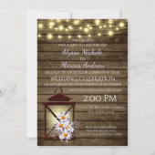 バ素朴ンウッドとランタンデイジー 招待状 (正面)