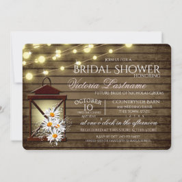 バ素朴ンウッドとランタンデイジー 招待状