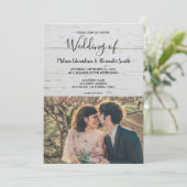 バ素朴ンウッドの国の写結婚真 招待状 (スタンド正面)