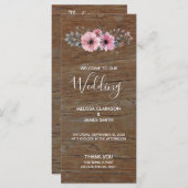 バ素朴ンウッドの水結婚色の花 プログラム (正面/裏面)