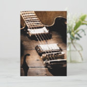 バ素朴ンウッドウエスタンカントリーミュージックギター 招待状 (スタンド正面)