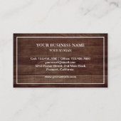 バ素朴ンウッドオエレガントレンジ（昆虫）オオカバマダラ、モナークバタフライ 名刺 (裏面)