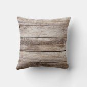 バ素朴ンウッドカスタムモノグラムのパーソナライズされた クッション (裏面)