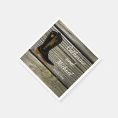 バ素朴ンウッドカントリーウェディングカウボーイブーツ スタンダードカクテルナプキン (角)