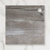 バ素朴ンウッドカントリー結婚式 フェイバータグ (裏面)