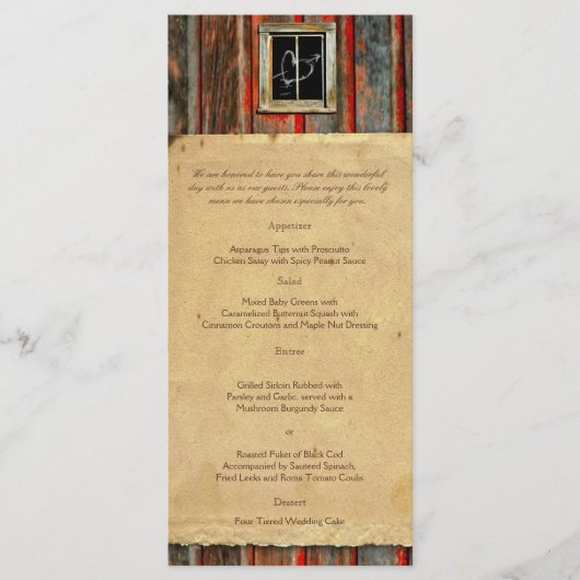 バ素朴ンウッドグラフィティハートのメ結婚ニュー メニュー (正面)