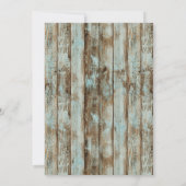 バ素朴ンウッドサンフラワーズランタン結婚ズ 招待状 (裏面)