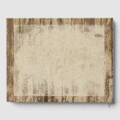 バ素朴ンウッドサンフラワー結婚ズ ゲストブック (裏面)