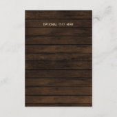 バ素朴ンウッドストリングラ結婚イト詳細 エンクロージャーカード (裏面)