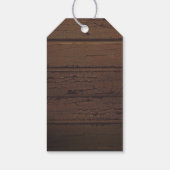 バ素朴ンウッドストリングラ結婚イト ギフトタグ (裏面)