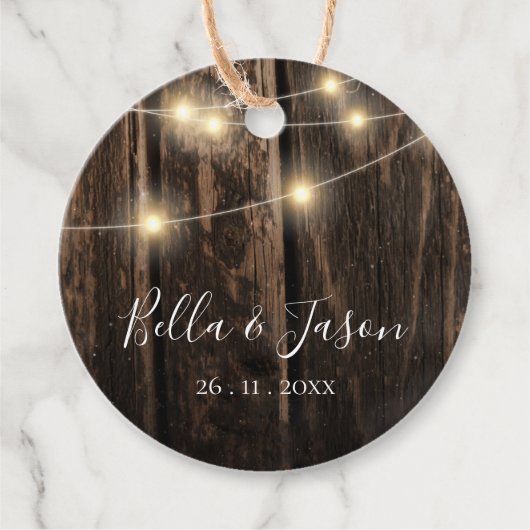 バ素朴ンウッドストリングラ結婚イト フェイバータグ (正面)