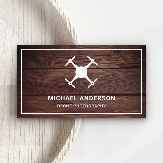 バ素朴ンウッドドモダンローン写真 名刺