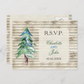 バ素朴ンウッドパイン結婚ズ ポストカード (正面/裏面)