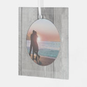 バ素朴ンウッドパターン ガラスオーナメント (正面左)