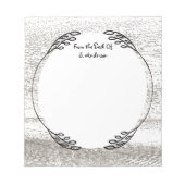 バ素朴ンウッドパターン ノートパッド (正面)