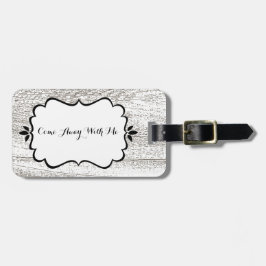 バ素朴ンウッドパターン ラゲッジタグ