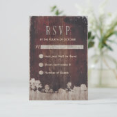 バ素朴ンウッドファームウェディングRSVP 出欠カード (スタンド正面)