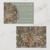 バ素朴ンウッドフォークアー渦巻形のトツガーリーリー 名刺 (正面/裏面)