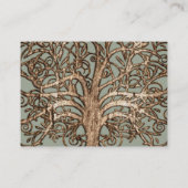 バ素朴ンウッドフォークアー渦巻形のトツガーリーリー 名刺 (裏面)