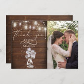 バ素朴ンウッドホタル サンキューカード (正面/裏面)