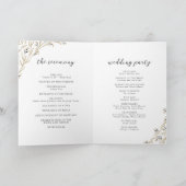 バ素朴ンウッドボホフローラカントリーウェディング プログラム (内部)