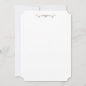 バ素朴ンウッドボホフローラカントリーウェディング 招待状 (裏面)