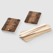 バ素朴ンウッドボホ結婚式 プログラム ハンドファン (組立なし)